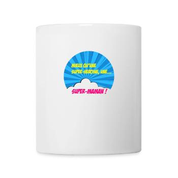 Super-maman, super-héros. Meilleure maman. BD. - Mug blanc - blanc - Devant