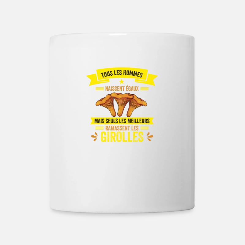 Les Meilleurs Hommes Ramassent Les Girolles - Mug blanc - blanc