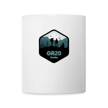GR20 Grande Randonnée Corse trekking marche - Mug blanc - blanc - Devant