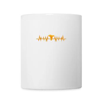 Herzschlag Pfifferlinge pflücken Pfifferlinge - Tasse - Weiß - Vorne