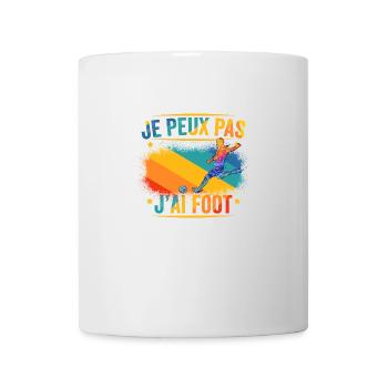 Je Peux Pas J'ai Foot - Mug blanc - blanc - Devant