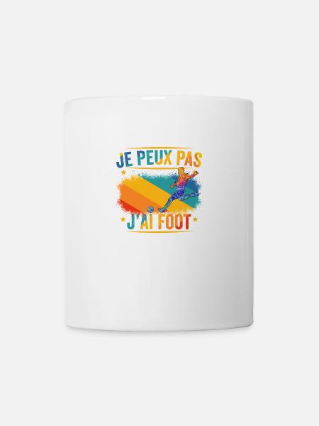 Je Peux Pas J'ai Foot - Mug blanc - blanc