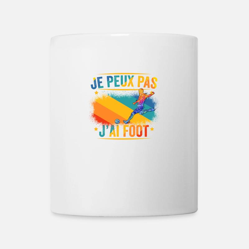 Je Peux Pas J'ai Foot - Mug blanc - blanc
