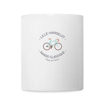 Radtour Lille-Hardelot, in Hauts-de-France. - Tasse - Weiß - Vorne