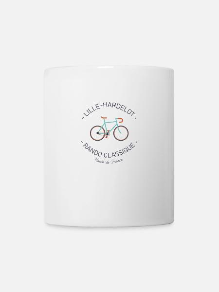 Rando cyclo Lille-Hardelot, en Hauts-de-France. - Mug blanc - blanc