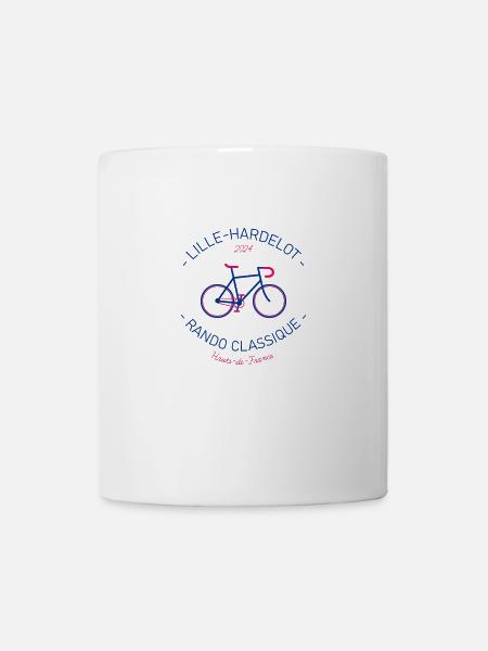 Lille-Hardelot cycling tour, in Hauts-de-France. - Mug - white