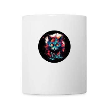 A cat dreams of the big city - Mug - white - Front