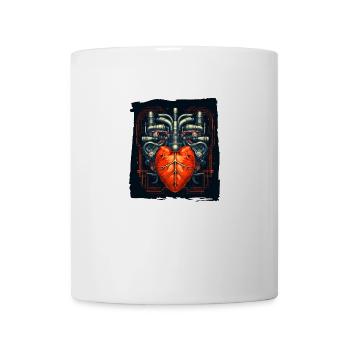 Le cœur, moteur de la vie - Mug blanc - blanc - Devant