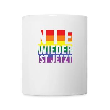 Never again lettering Pride - Mug - white - Front