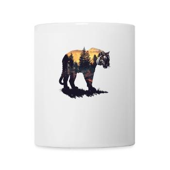 Tiger Wildkatze Jungle Wald - Tasse - Weiß - Vorne