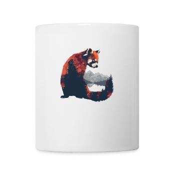 Panda roux Chat Ours Panda roux - Mug blanc - blanc - Devant