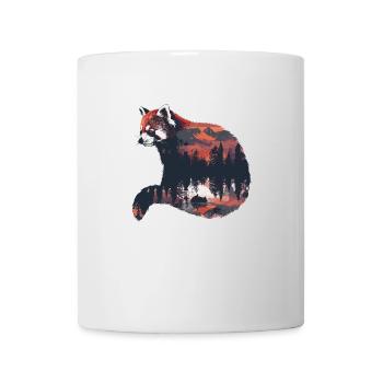 Panda roux Chat Ours Panda roux - Mug blanc - blanc - Devant