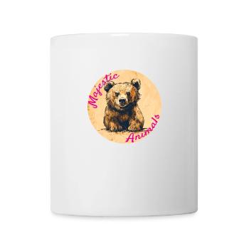 Majestic Animals: Cute Bear Cub - Mug - white - Front