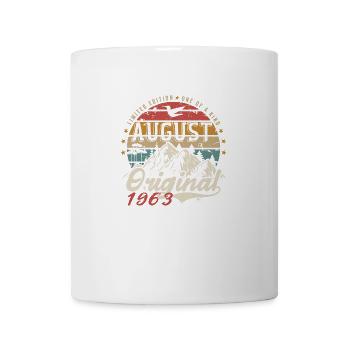 August 1963 - Hergestellt im August 1963 - Jahrgang 1963 - Tasse - Weiß - Vorne
