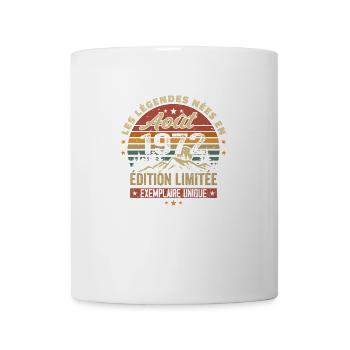 August 1972 Birthday Gift August 1972 August - Mug - white - Front