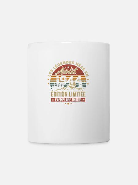 August 1944 Birthday Gift August 1944 August - Mug - white