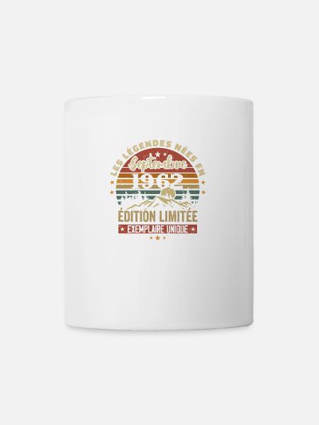 Retro 1962 - Legenden, die im September 1962 geboren wurden - Tasse - Weiß