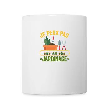 je peux pas j'ai jardinage cadeau jardin jardinier - Mug blanc - blanc - Devant