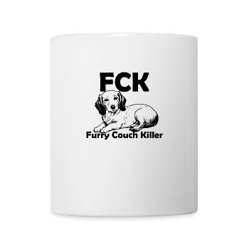 FCK - Tueur de canapés à fourrure - Mug blanc - blanc - Devant