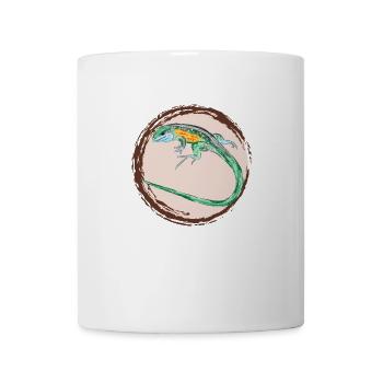 Tüpfelrennechse / Rainbow Whiptail II - Tasse - Weiß - Vorne