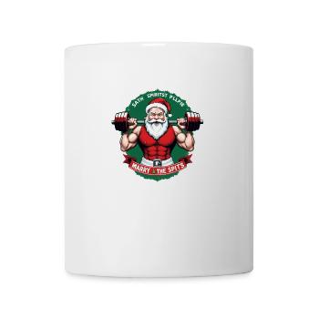 Père Noël Musculation Cadeaux Noël - Mug blanc - blanc - Devant
