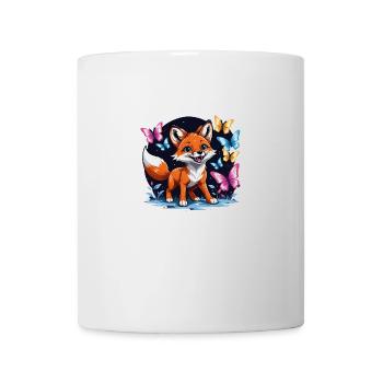 Fox Fox Flowers Cute Gift Animal Love for Women - Mug - white - Front