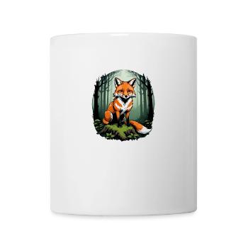 Fox Fox Flowers Cute Gift Animal Love for Women - Mug - white - Front