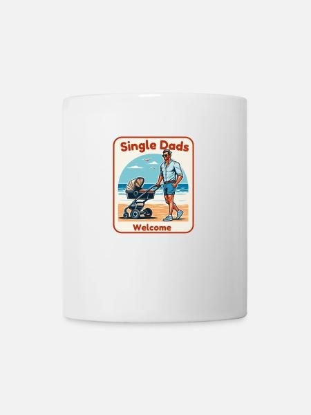 Single Dads Welcome - Mug - white