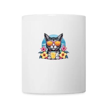 Cat Vacation Vacation Cat Vacation Hawaii Island Sea - Mug - white - Front