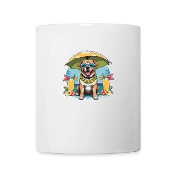 Vacances pour chiens Vacances pour chiens Île d’Hawaï Mer - Mug blanc - blanc - Devant
