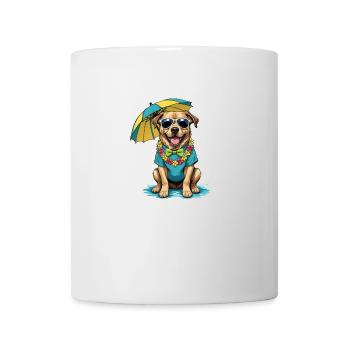Vacances pour chiens Vacances pour chiens Île d’Hawaï Mer - Mug blanc - blanc - Devant