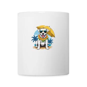 Vacances pour chiens Vacances pour chiens Île d’Hawaï Mer - Mug blanc - blanc - Devant