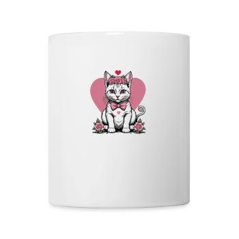 Sweet Cat Sweet Cat Bride Wedding Wedding Marry Love - Mug - white - Front