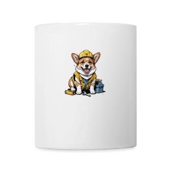 Dog Construction Worker Dog Dog Love Gift - Mug - white - Front