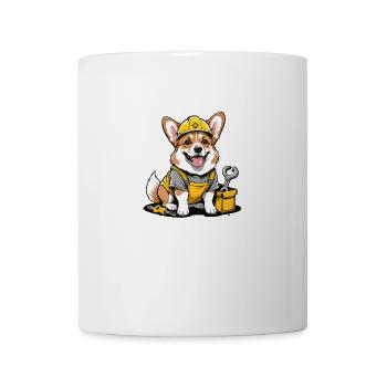 Dog Construction Worker Dog Dog Love Gift - Mug - white - Front