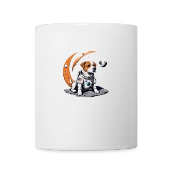 Hund Astronaut Dog Weltall Hundeliebe Geschenk - Tasse - Weiß - Vorne