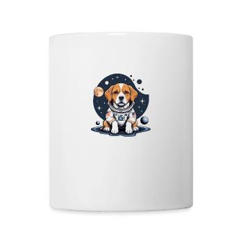 Hund Astronaut Dog Weltall Hundeliebe Geschenk - Tasse - Weiß - Vorne