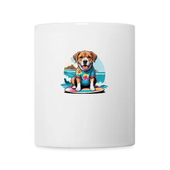 Vacances pour chiens Vacances pour chiens Île d’Hawaï Mer - Mug blanc - blanc - Devant