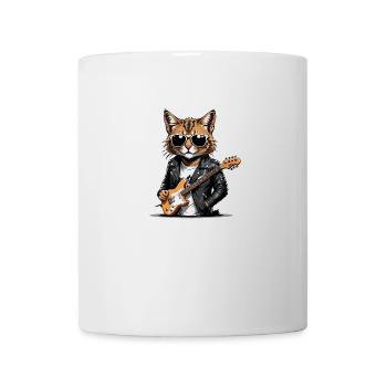Cat Rocker Cat HardRock Gift - Mug blanc - blanc - Devant