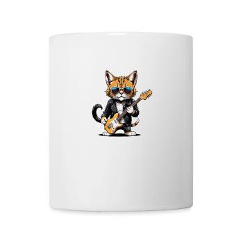 Cat Rocker Cat HardRock Gift - Mug blanc - blanc - Devant
