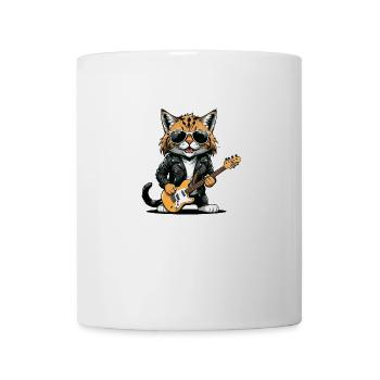 Cat Rocker Cat HardRock Gift - Mug blanc - blanc - Devant