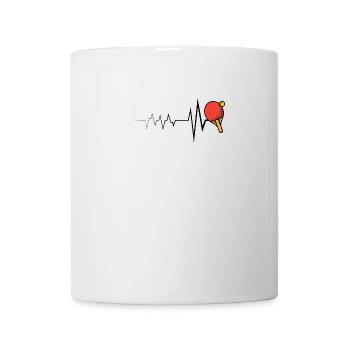 Ping Pong Heartbeat Table Tennis - Mug - white - Front