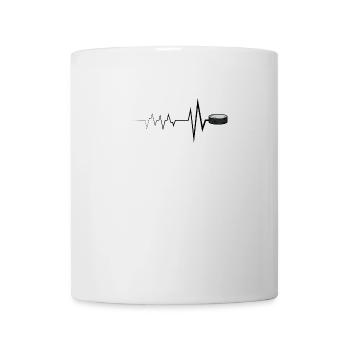 Hockey Heartbeat Hockey Puck Hockey - Tasse - Weiß - Vorne