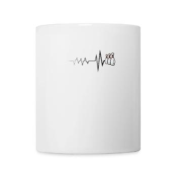 Bowlingkugel Bowling Herzschlag - Tasse - Weiß - Vorne