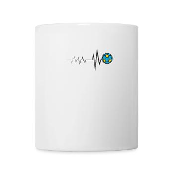 Football Heartbeat Football Soccer Sport - Mug - white - Front