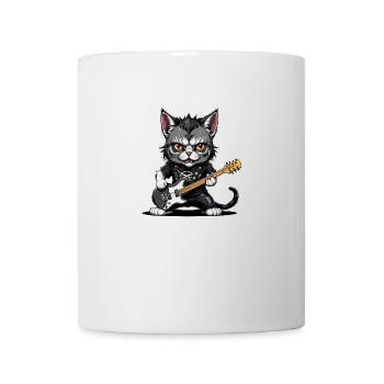 Cat Rocker Cat HardRock Gift - Mug blanc - blanc - Devant