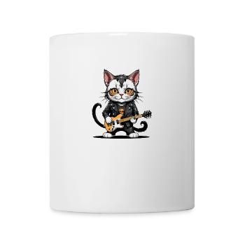 Cat Rocker Cat HardRock Gift - Mug blanc - blanc - Devant