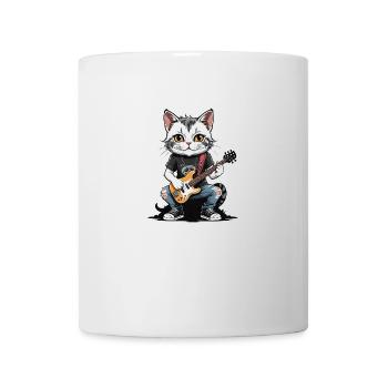 Cat Rocker Cat HardRock Gift - Mug blanc - blanc - Devant