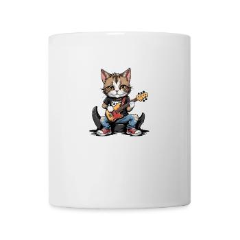 Cat Rocker Cat HardRock Gift - Mug blanc - blanc - Devant