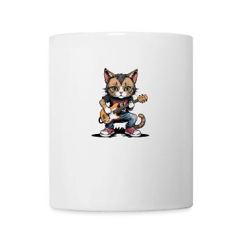Cat Rocker Cat HardRock Gift - Mug blanc - blanc - Devant